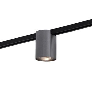 Moderné 1-fázové koľajnicové bodové svietidlo tmavosivá - Iconic Rondoo Up vyobraziť