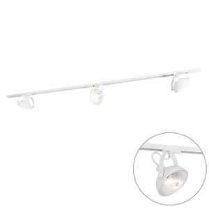 1-fázový koľajnicový systém s 3 nastaviteľnými bielymi bodovými svetlami - Magnax vyobraziť