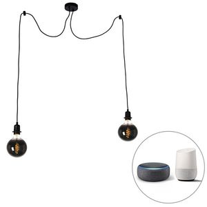 Inteligentné závesné svietidlo čierne vrátane 2 Wifi G125 - Cava vyobraziť