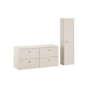Koupelnová sestava s deskou a skříňkami Donna 120 cm písková vyobraziť