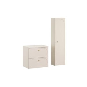 Koupelnová sestava s deskou a skříňkami Donna 60 cm písková vyobraziť