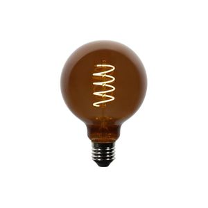 Sada 5 stmievateľných LED žiaroviek E27 G95 hnedá 4W 120 lm 1800K vyobraziť