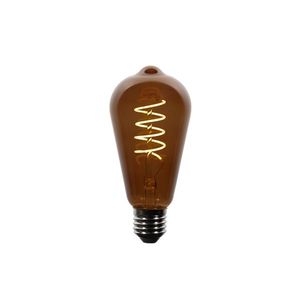 Sada 5 stmievateľných LED žiaroviek E27 ST64 hnedá 4W 100 lm 1800K vyobraziť