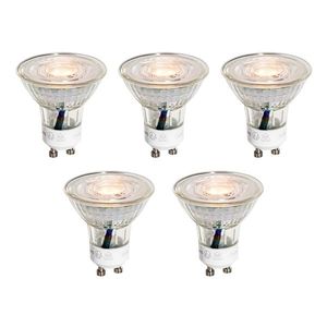 Sada 5 GU10 50mm LED žiaroviek číra 3W 200 lm 2200K vyobraziť