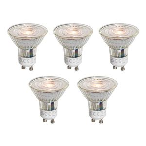 Sada 5 LED žiaroviek GU10 50 mm číra 4, 5 W 360 lm 2700 K vyobraziť