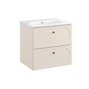 Koupelnová skříňka Donna Fly se zápustným umyvadlem 60 cm písková vyobraziť