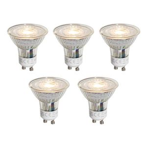 Sada 5 stmievateľných LED žiaroviek GU10 50 mm číra 4, 5 W 365 lm 2700 K vyobraziť