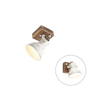 Priemyselné bodové svetlo biele s mangovým drevom 18 cm - Mangoes vyobraziť