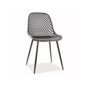 Kovová jídelní židle Corral A černá vyobraziť