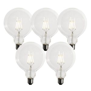 Sada 5 stmievateľných LED žiaroviek E27 G125 5W 450 lm 3000K vyobraziť