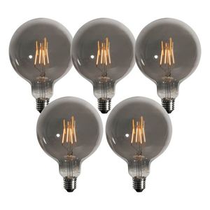 Sada 5 E27 3-krokových stmievateľných LED žiaroviek Smoke G125 4W 150 lm 1900K vyobraziť