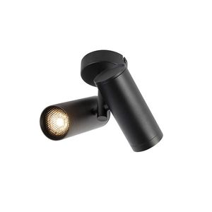 Dizajnové bodové svetlo čierne 2 svetlá - Scopio Honey vyobraziť