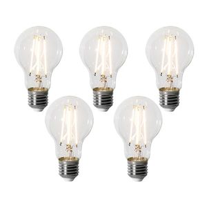 Sada 5 stmievateľných LED žiaroviek E27 A60 6W 700 lm 2200K vyobraziť