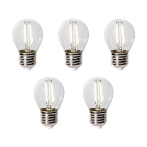 Sada 5 LED žiaroviek E27 P45 so súmrakovým senzorom 3W 250 lm 3000K vyobraziť