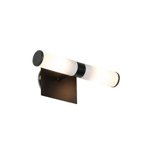 Inteligentné kúpeľňové nástenné svietidlo čierne IP44 2-svetelné vrátane 2 Wifi G9 - Bath vyobraziť