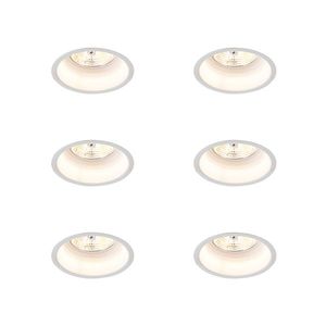 Sada 6 moderných zapustených bodových svetiel biela AR70 - Dept vyobraziť