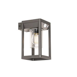 Vonkajšia nástenná lampa tmavosivá vrátane LED a stmievateľného svetla na solárny pohon - Sonne vyobraziť