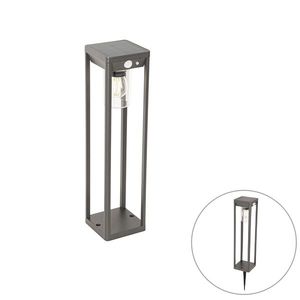 Vonkajšia stojaca lampa tmavosivá 40 cm vrátane LED a stmievateľného svetla na solár - Sonne vyobraziť