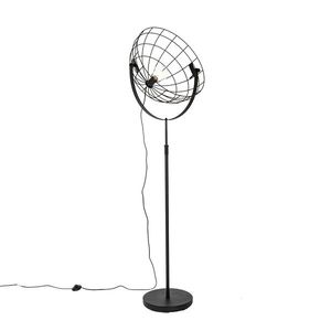 Priemyselná stojaca lampa čierna 50 cm nastaviteľná - Hanze vyobraziť