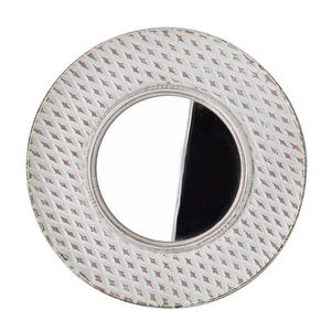Kulaté nástěnné zrcadlo DAZ 34, 5 cm bílé vyobraziť