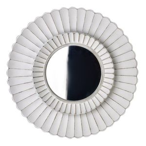 Kulaté nástěnné zrcadlo DAZ 50 cm bílé vyobraziť
