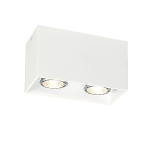 Dizajnové bodové svetlo biele - Qubo 2 vyobraziť