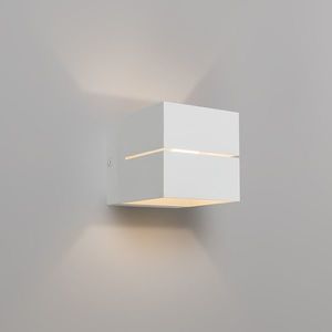 Moderná nástenná lampa biela 9, 7 cm - Transfer Groove vyobraziť