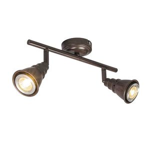 Stropné a nástenné bodové svetlo hrdzavohnedé otočné a naklápateľné - Coney 2 vyobraziť