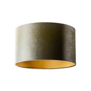 Zamatový tienidlo zelené so zlatým vnútorným 35/35/20 vyobraziť