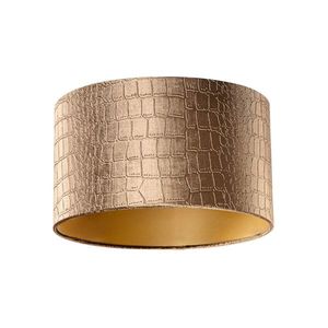 Zamatový tienidlo s dizajnom krokodíla a zlatým vnútorným povrchom 35/35/20 vyobraziť
