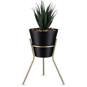 Květináč na stojanu LOFT 20 cm černý vyobraziť