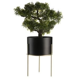 Květináč na stojanu LOFT II 22 cm černý vyobraziť