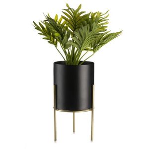 Květináč na stojanu LOFT III 22 cm černý vyobraziť