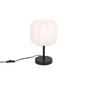 Japandi stolná lampa čierna s bielou - Madleine vyobraziť