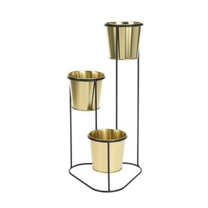 Květináče na stojanu BLOOM 46, 5 cm černé vyobraziť