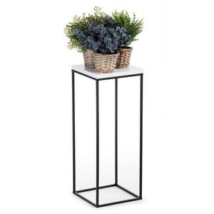 Květinový stojan CHARR 80 cm černý/bílý vyobraziť