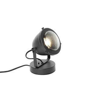 Priemyselná stolná lampa čierna 18 cm - Emado vyobraziť