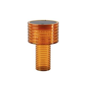 Stolná lampa oranžová plastová vrátane LED solárnej nabíjateľnej IP44 - Ambar vyobraziť