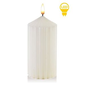 LED svíčka Idalia 7x19 cm bílá vyobraziť