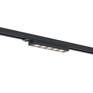 Moderné čierne stropné svietidlo pre 1-fázový koľajnicový systém 5W 370 lm 3000K - Iconic Tsiri vyobraziť