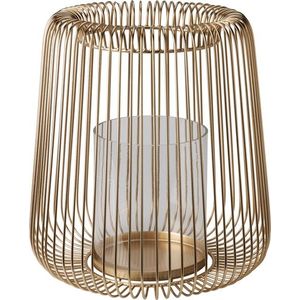 Lucerna CAGE 28 cm zlatá vyobraziť