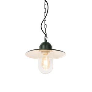 Moderné vonkajšie závesné svietidlo tmavozelené IP44 - Kansas vyobraziť