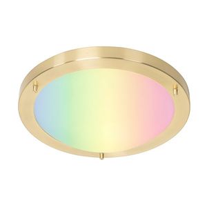 Inteligentné stropné svietidlo zlaté 31 cm IP44 vrátane Wifi A60 - Yuma vyobraziť