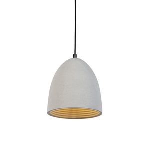 Moderné závesné svietidlo čierne so sivým betónom - Eton vyobraziť