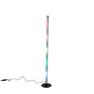 Neónová stojaca lampa čierna vrátane LED RGB stmievateľná - Tijs vyobraziť