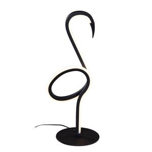 Dizajnová stolová lampa čierna vrátane LED - Ingo vyobraziť