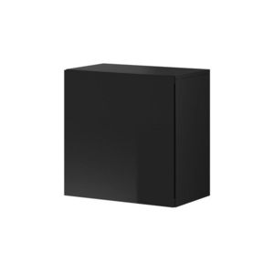 Nástěnná skříňka Vivien 50 cm černý lesk vyobraziť