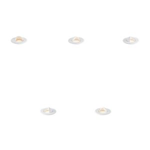 Sada 5 moderných zemných bodových svetiel biela vrátane LED IP67 - Linsey vyobraziť