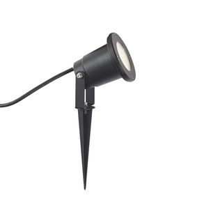 Bodové svietidlo so zemným hrotom čierne vrátane LED nastaviteľné IP65 s káblom a zástrčkou - Basic vyobraziť
