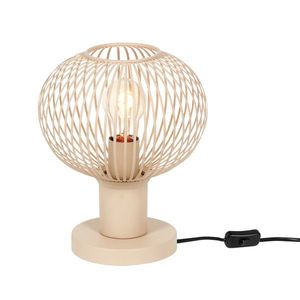 Moderná drôtená stolná lampa béžová 23 cm - Gila vyobraziť
